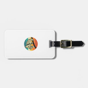 Sloth Hugging Branch - Retro Vintage Animal Lover Luggage Tag