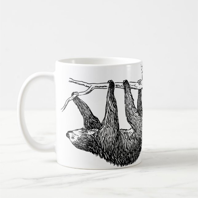 Sloth Illustration Mug (Left)