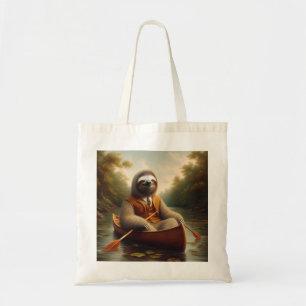 Sloth In A Canoe Tote Bag