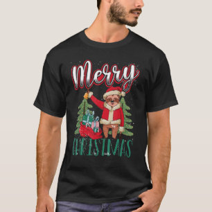 Sloth In A Santa Outfit Cute Christmas Sloth T-Shirt