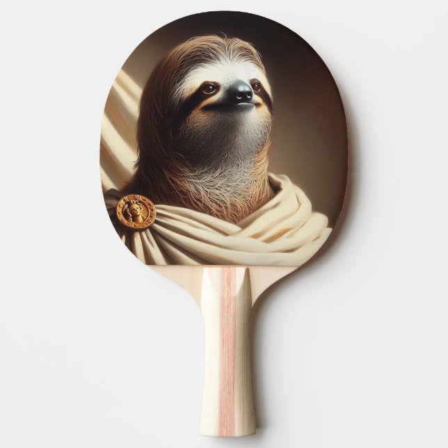 Sloth in Ancient Rome Ping Pong Paddle (Front)
