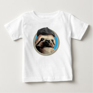 Sloth (in Baker Boy hat) Baby T-Shirt