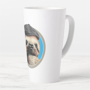 Sloth (in Baker Boy hat) Latte Mug