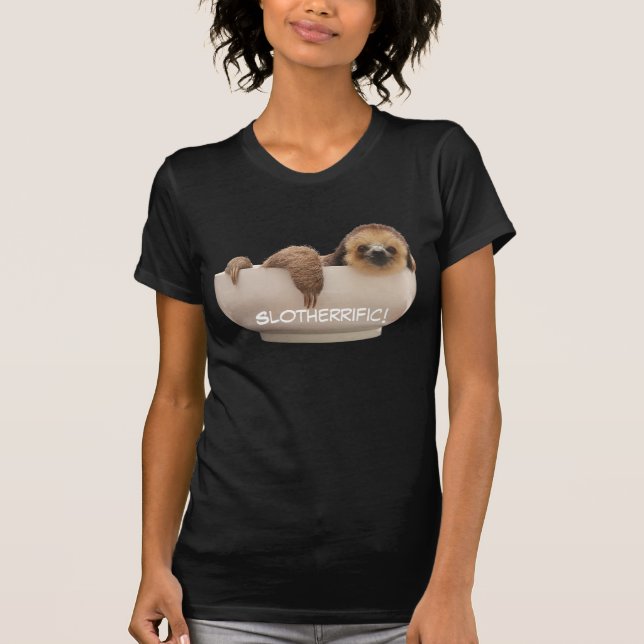 Sloth in bowl T-Shirt (Front)