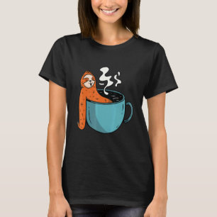 Sloth In Coffee Hot Tub 1 T-Shirt