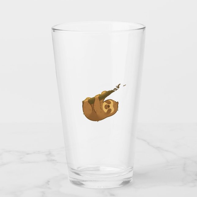 Sloth in his little tree Classic T-Shirt Glass (Front)