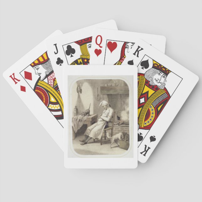 Sloth in the Kitchen, from a series of prints depi Playing Cards (Back)