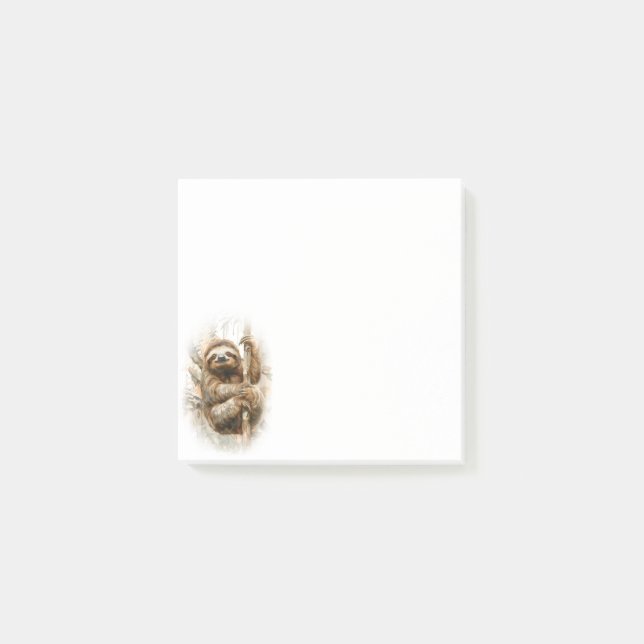 Sloth in the Rainforest Post-it Notes (Front)