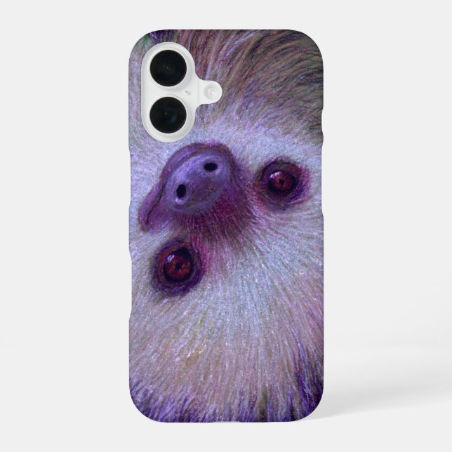 Sloth iPhone 16 Case (Back)