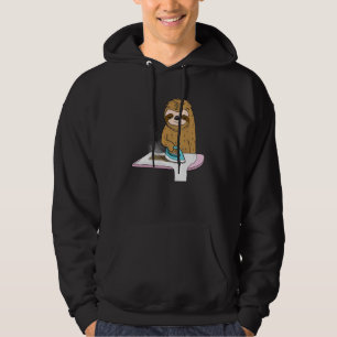 Sloth iron his too hoodie