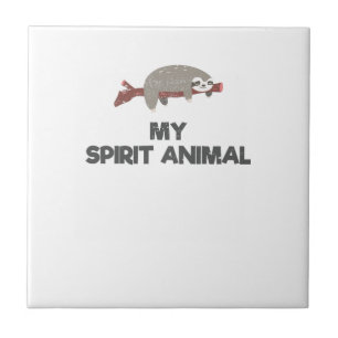 Sloth Is My Spirit Animal Ceramic Tile