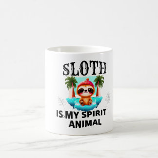Sloth Is My Spirit Animal - Cute Coffee Mug