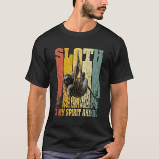 Sloth Is My Spirit Animal Cute Sloth Funny Sloth L T-Shirt