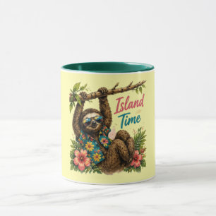 Sloth Island Time Coffee Mug