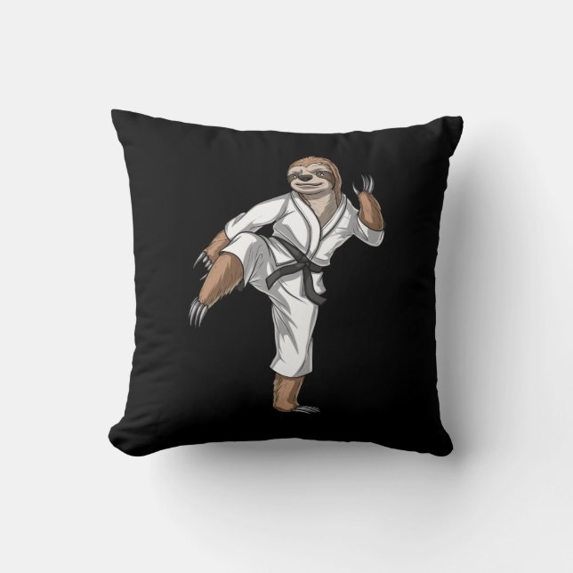 Sloth Karate Cushion (Front)