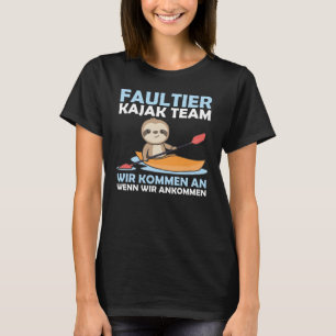 Sloth Kayak Team Paddling Funny Sloths T-Shirt