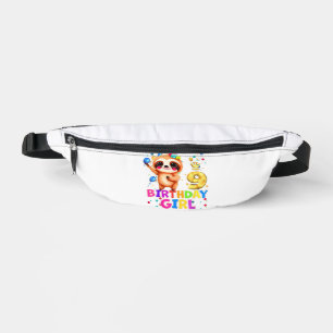 Sloth Kids 9 Year Old Sloth 9th Birthday Party T-S Bum Bags