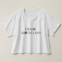 Sloth Lady Box Crop Tee