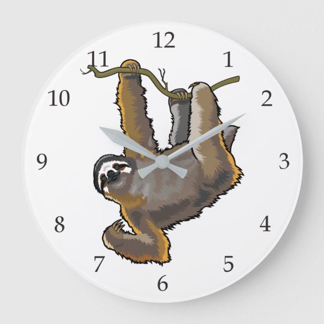 sloth large clock (Front)