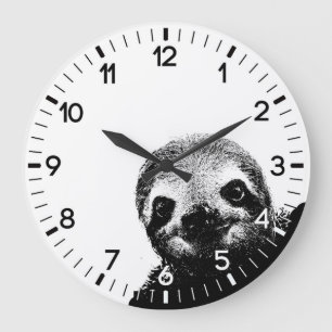 Sloth Large Clock