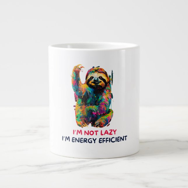 Sloth Large Coffee Mug (Front)