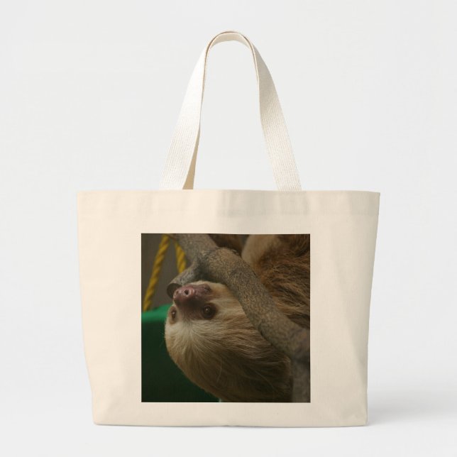 Sloth Large Tote Bag (Front)