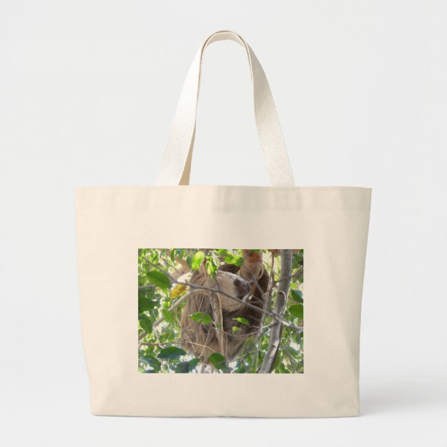 sloth large tote bag (Front)