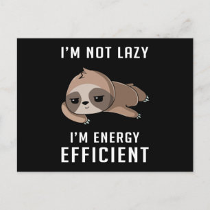 Sloth Lazy Animal Sloths Sleeping Funny Gift Idea Postcard