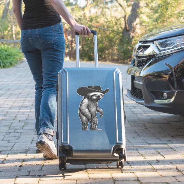 Sloth Lazy Sleepy Sloth (Suitcase Insitu)