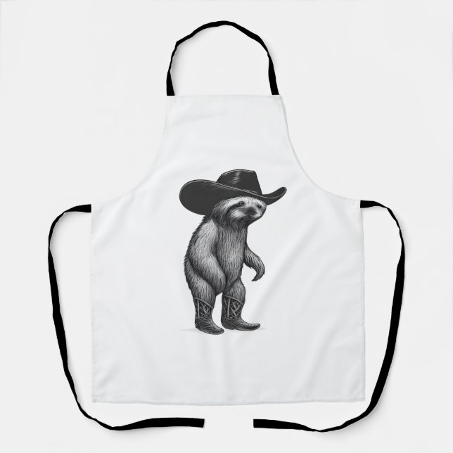 Sloth Lazy Sleepy Sloth Apron (Front)
