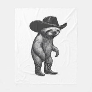 Sloth Lazy Sleepy Sloth Fleece Blanket