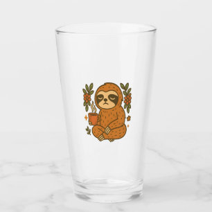 Sloth Lazy Sleepy Sloth Glass