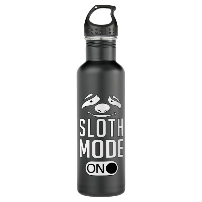 Sloth Lazy Sloths Animal Sleeping Funny Gift Idea 710 Ml Water Bottle (Front)