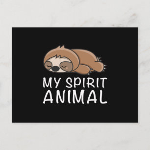Sloth Lazy Sloths Animal Tired Sleeping Gift Idea Postcard