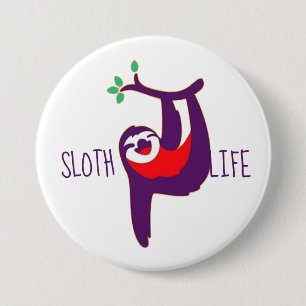 Sloth Life Button