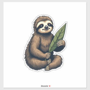 Sloth Line Engraving Classic Animal Tee (2)