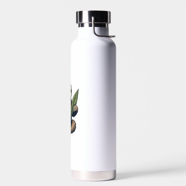 Sloth Line Engraving Classic Animal Tee (2) Water Bottle (Left)