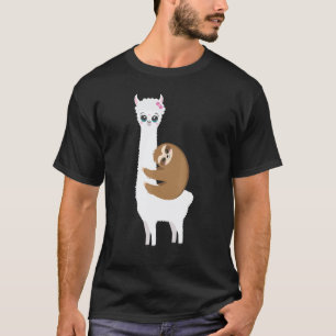 Sloth Llama Alpaca Boy  Girl  Kids T-Shirt