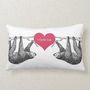 Sloth = Love Lumbar Cushion