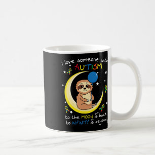 Sloth Love Someone With Puzzle Cool Autism Awarene Coffee Mug