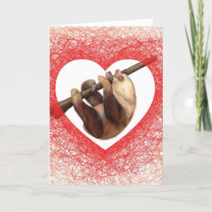 Sloth Love Valentine's Day Card