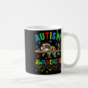 Sloth Lover Autism Awareness Puzzle Piece Autistic Coffee Mug