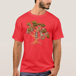 Sloth Lover Tree Nature Lazy Animal Sloth T-Shirt