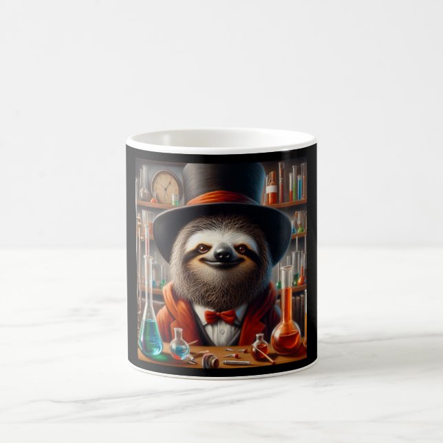 Sloth Mad Scientist Coffee Mug (Center)