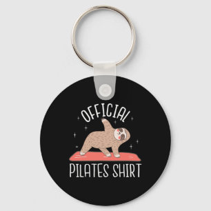 Sloth Makes Morning Pilates Lazy Pilates Outfit Key Ring