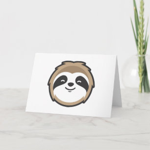 Sloth Mascot Card