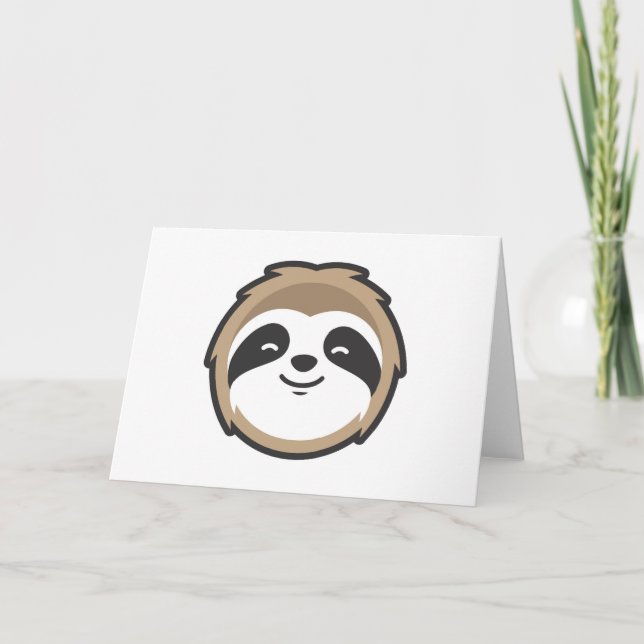 Sloth Mascot Card (Front)