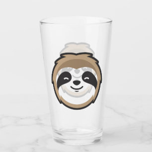 Sloth Mascot Glass
