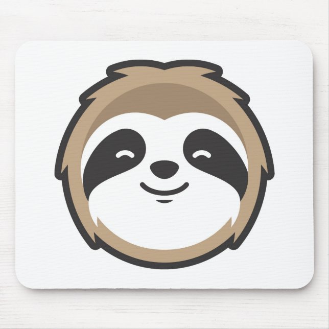 Sloth Mascot Mouse Pad (Front)