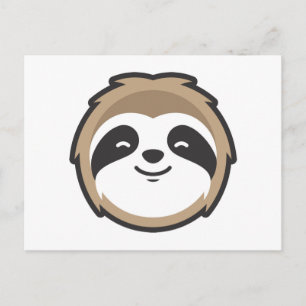 Sloth Mascot Postcard